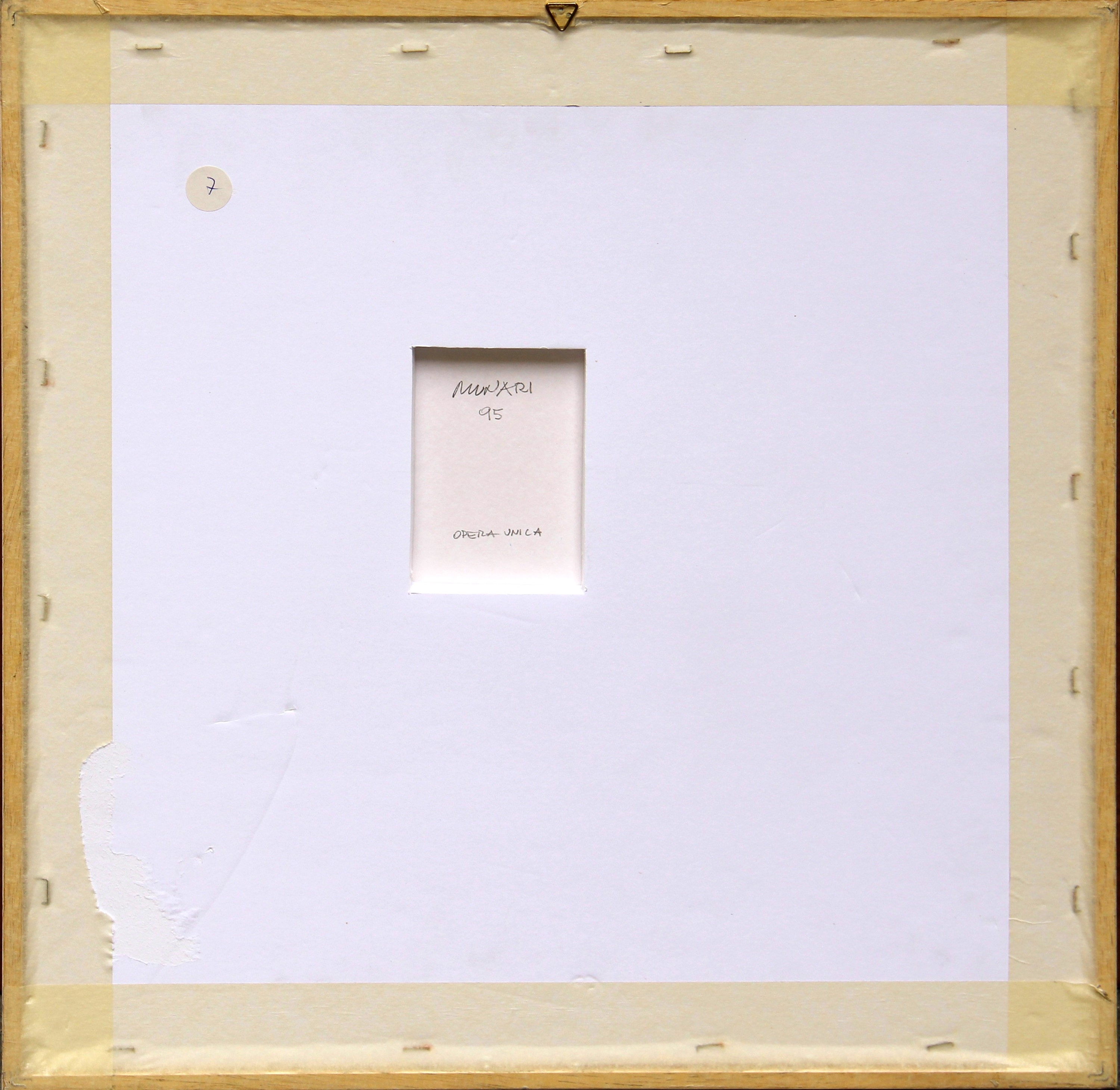 Artwork by Bruno Milano, Curva di Peano, Made of acrylic and collage on cardboard