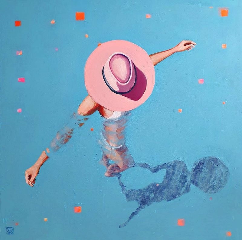 Artwork by Renata Magda, Blue dream, Made of Acrylic, Canvas