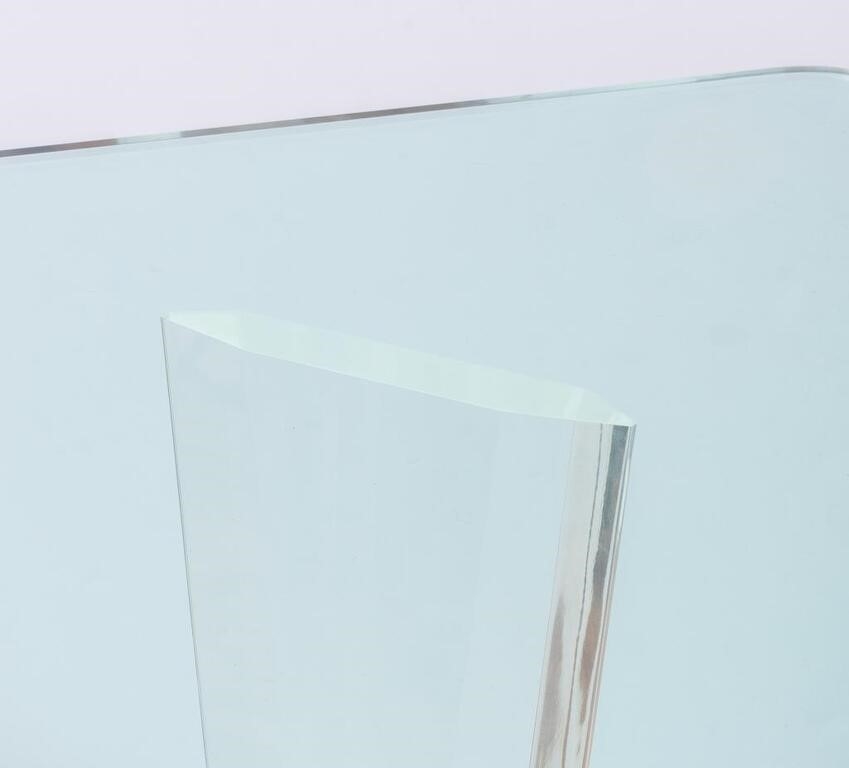 Charles Hollis Jones | Modern Lucite Dining Table With Glass Top ...