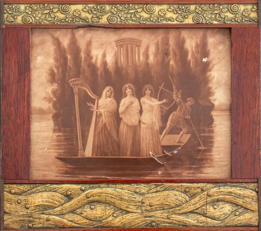 Max Rosenfeld | German Secessionist Frame and Harmonie Print (1902 ...