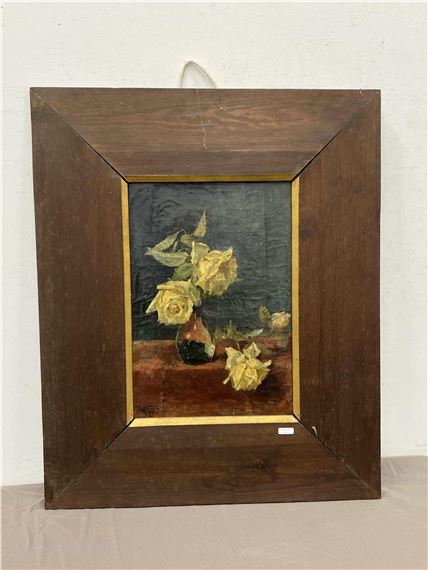 Bouquet de roses by Adolphe Crespin