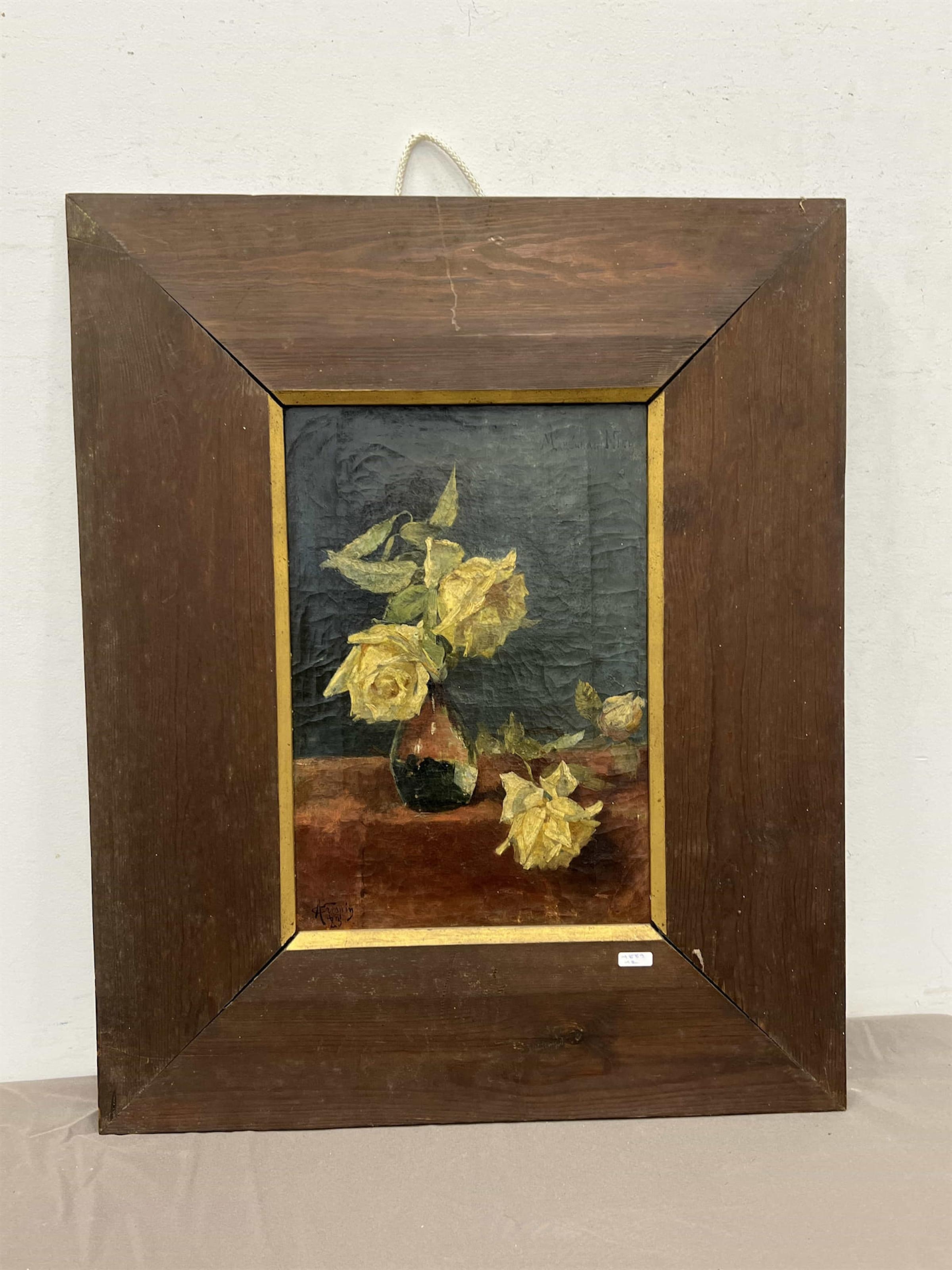 Artwork by Adolphe Crespin, Bouquet de roses, Made of oil on canvas