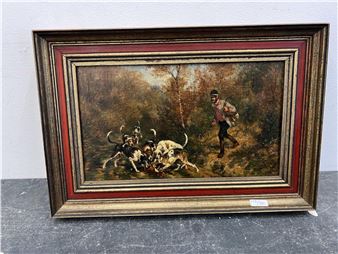 Scène de chasse - Charles Boyer