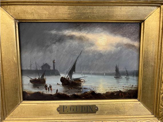 Bâteau au port - P. Gudin