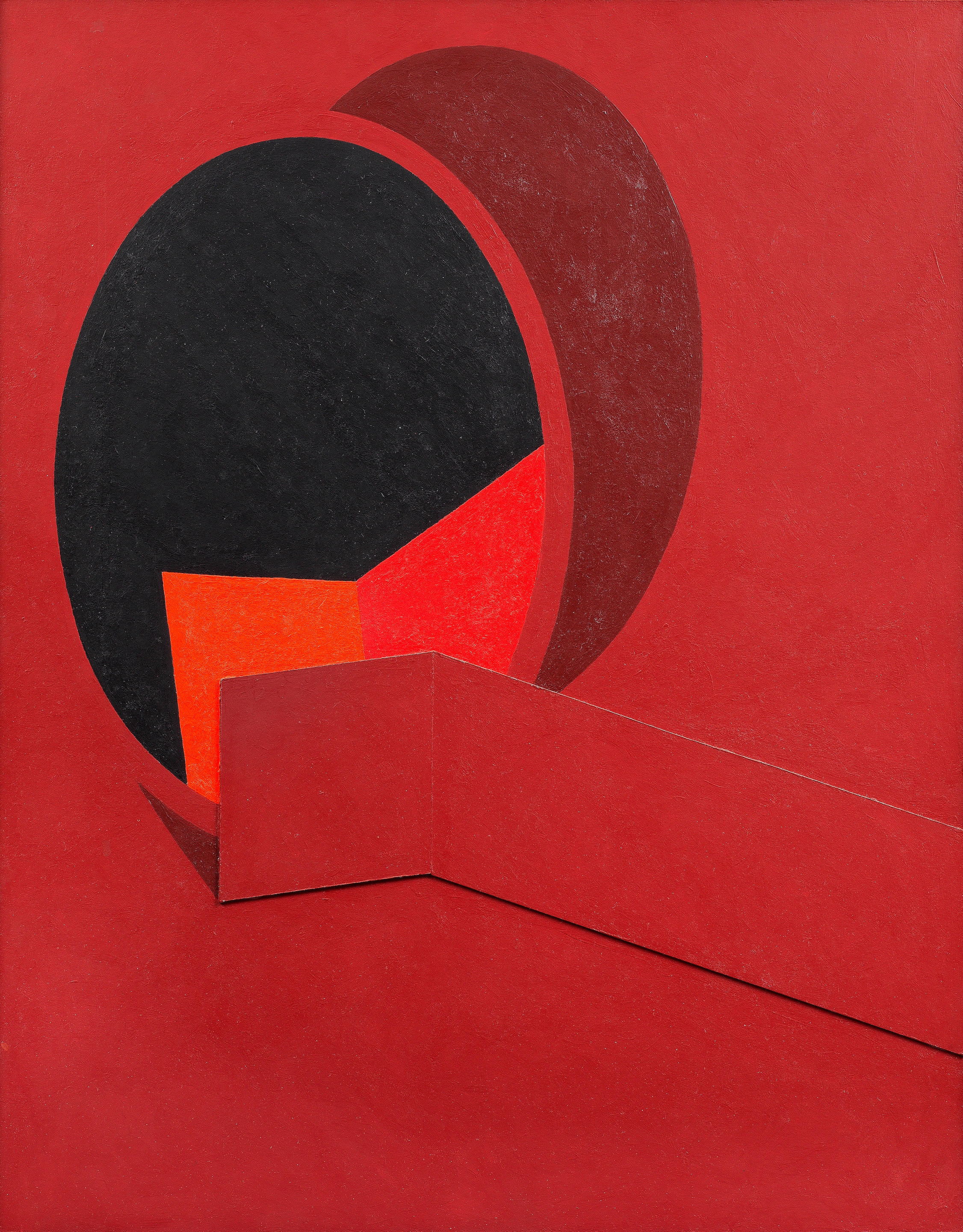 Artwork by Patrick Caulfield, Mirror & Screen, Made of acrylic on board in relief