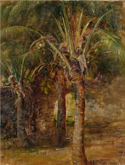 Palm Trees by Louis Comfort Tiffany, circa 1925
