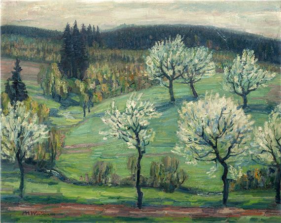 Frühling (Borsberg Gegend by Max Wislicenus, 1920er/ 1930