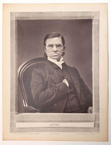 PHOTO Émile LITTRÉ (1801-1881) Physician by Pierre Petit