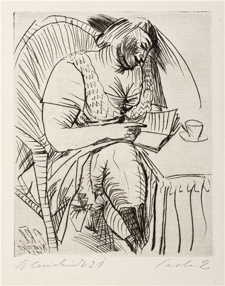 Lesende by Paul Kleinschmidt, November 19