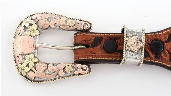 Edward H. Bohlin | EDWARD H. BOHLIN 3-COLOR GOLD & STERLING BUCKLE