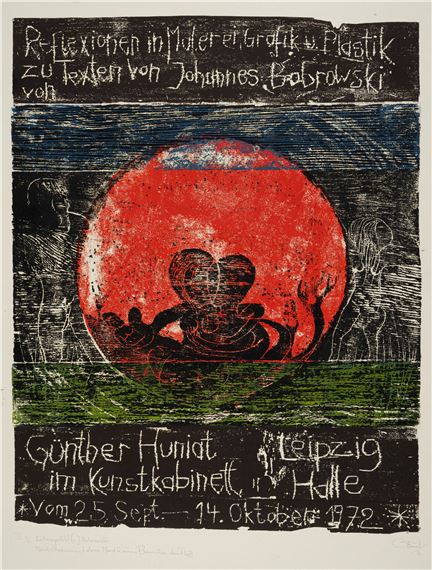 Sieben originalgrafische Ausstellungsplakate