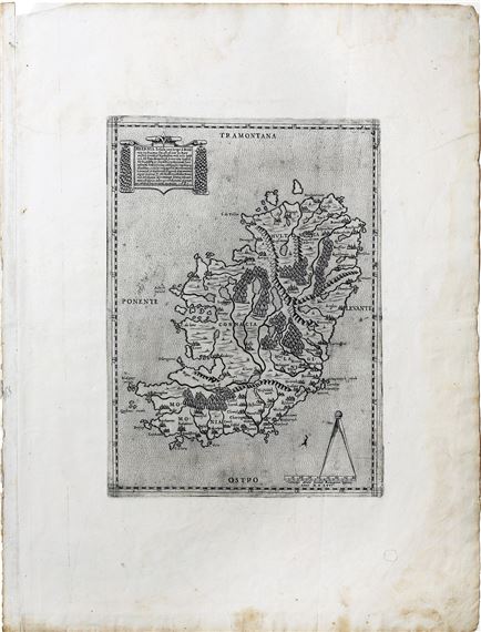 Bolognino Zaltieri | Zaltieri Map of Ireland (1566) | MutualArt