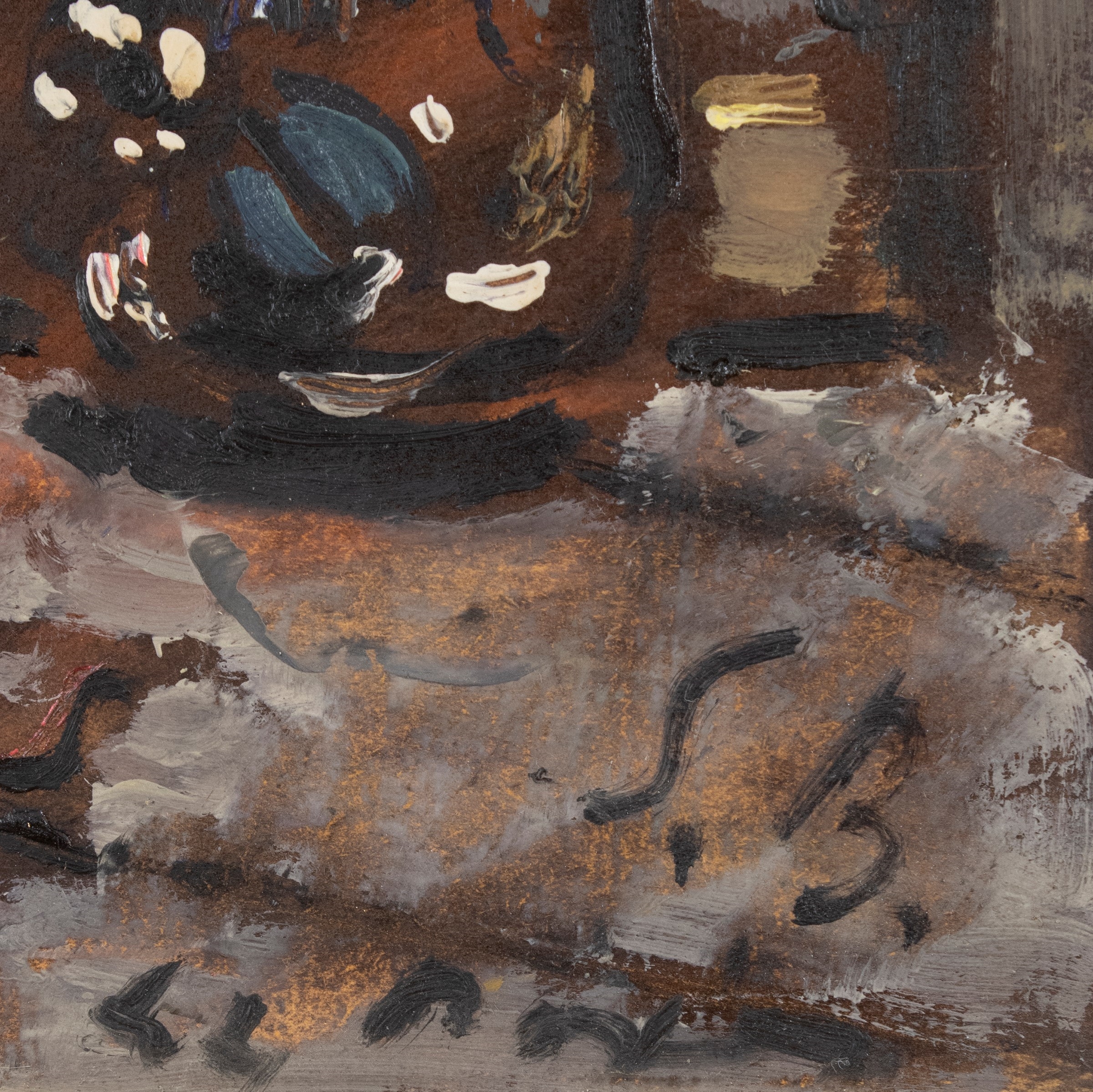 Artwork by Filippo de Pisis, Still life with pipe, Made of oil on plywood