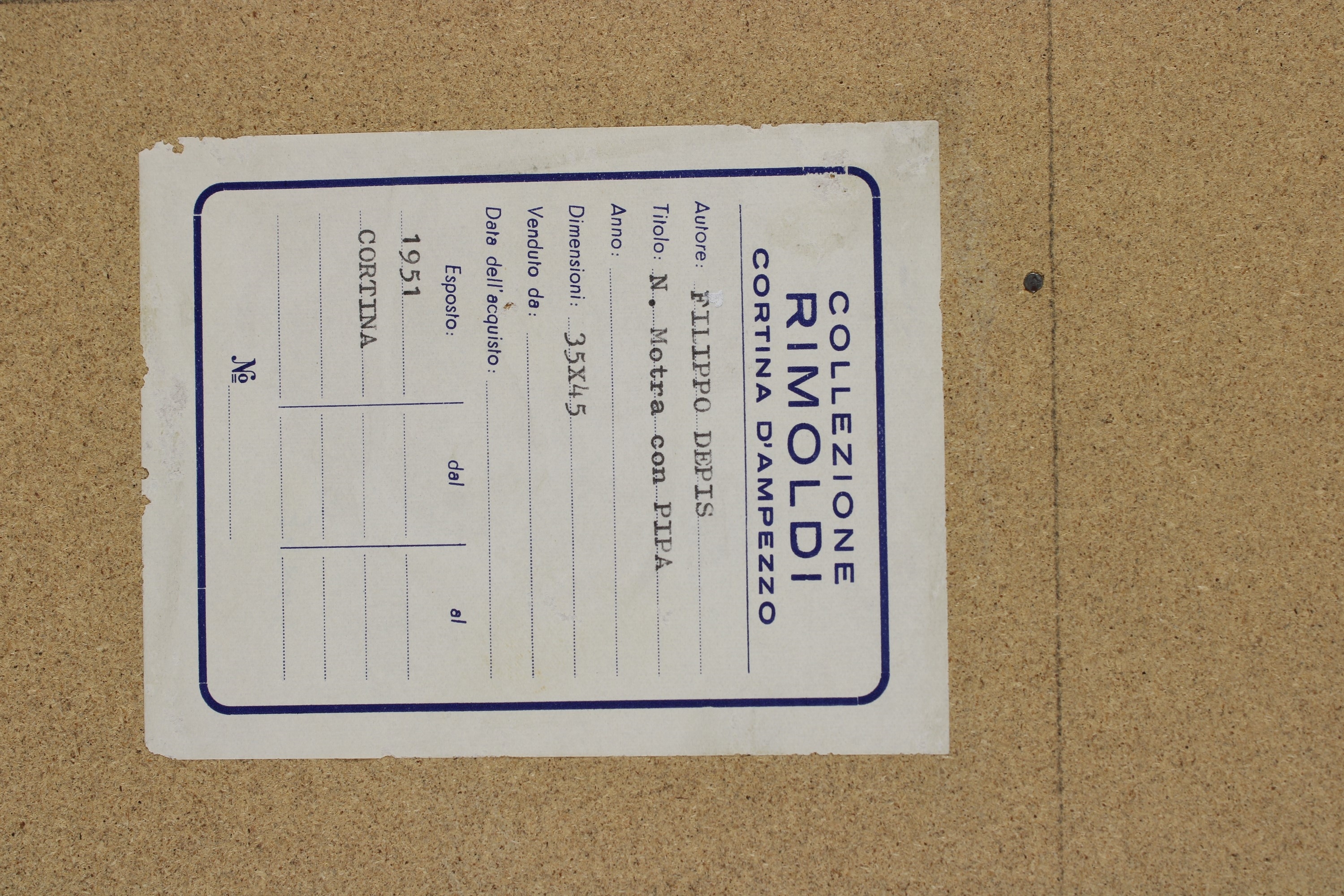 Artwork by Filippo de Pisis, Still life with pipe, Made of oil on plywood