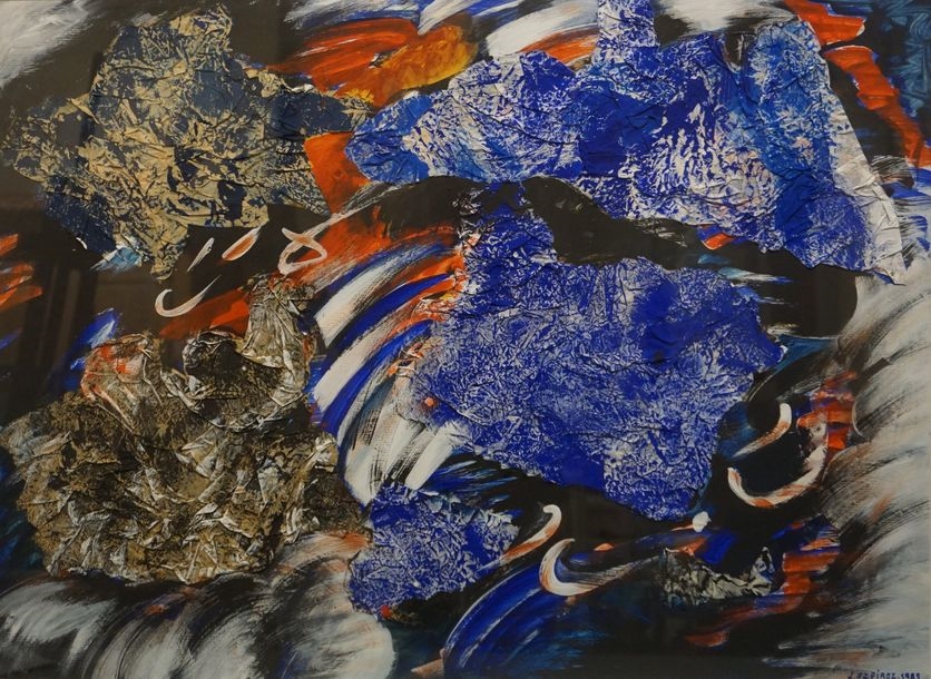 Artwork by Jacqueline Azpiroz, Abstraction, Made of mixed technique