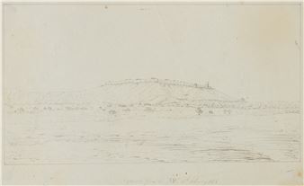 Satara from the NNE unframed - Lt Col. Valentine Blacker Cb.