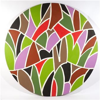 Multi color abstract painting - Ray Donarski