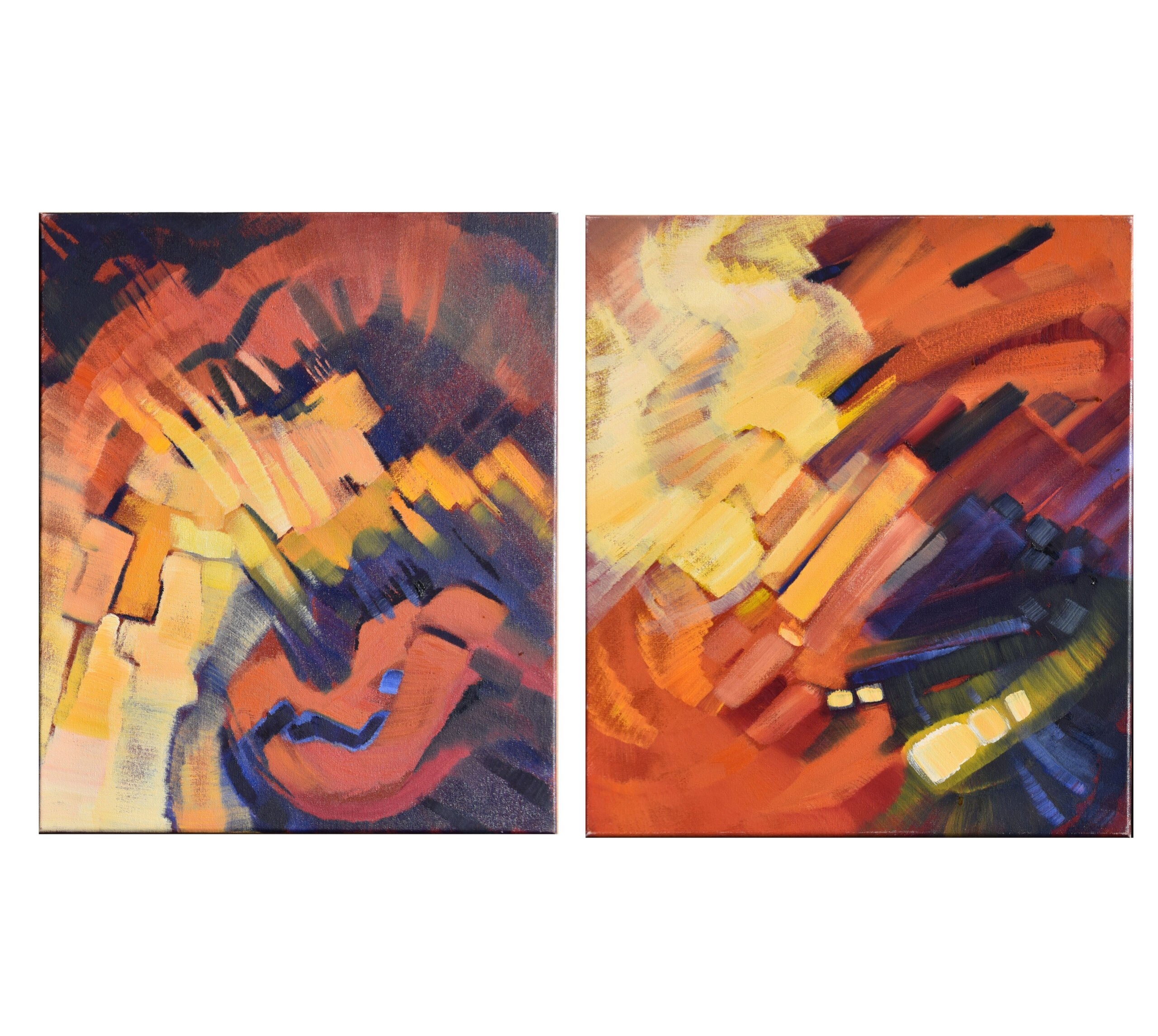 Susan Angwin | Two paintings: “Untitled Diptych | MutualArt