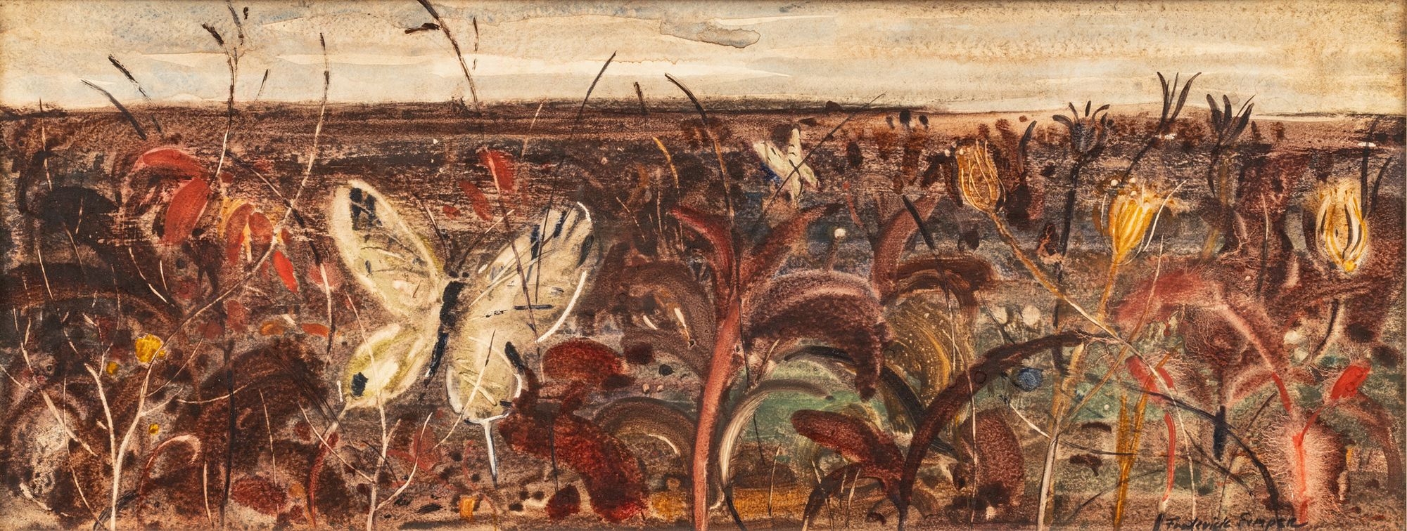 Frederick Simper | Autumn Butterfly And Winter Birds | MutualArt
