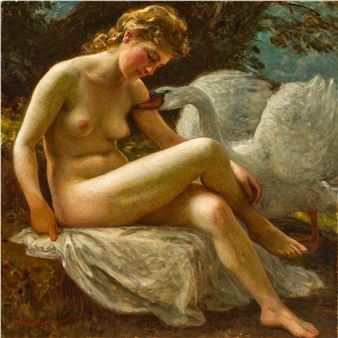 Leda und der Schwan - Robert Poetzelberger