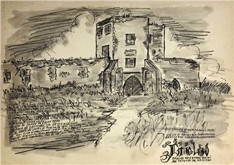 Zamek w Ćmielowie , 1956 - Andrzej Maziarski