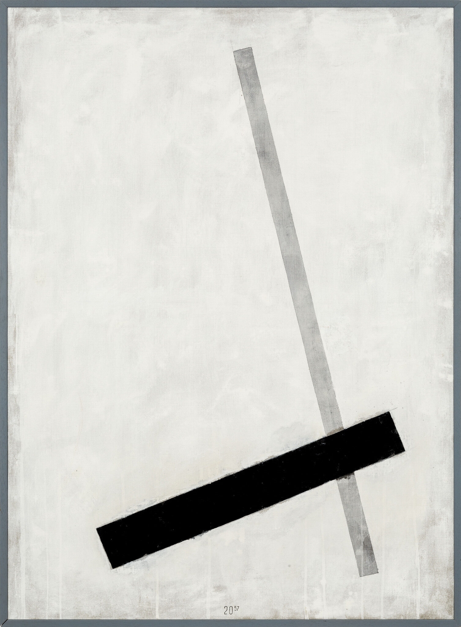 Artwork by Dezider Tóth, Exempt hours, Made of acrylic, canvas