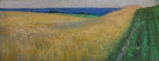 Sommerliche Felderlandschaft by Ludwig von Hofmann, 1945