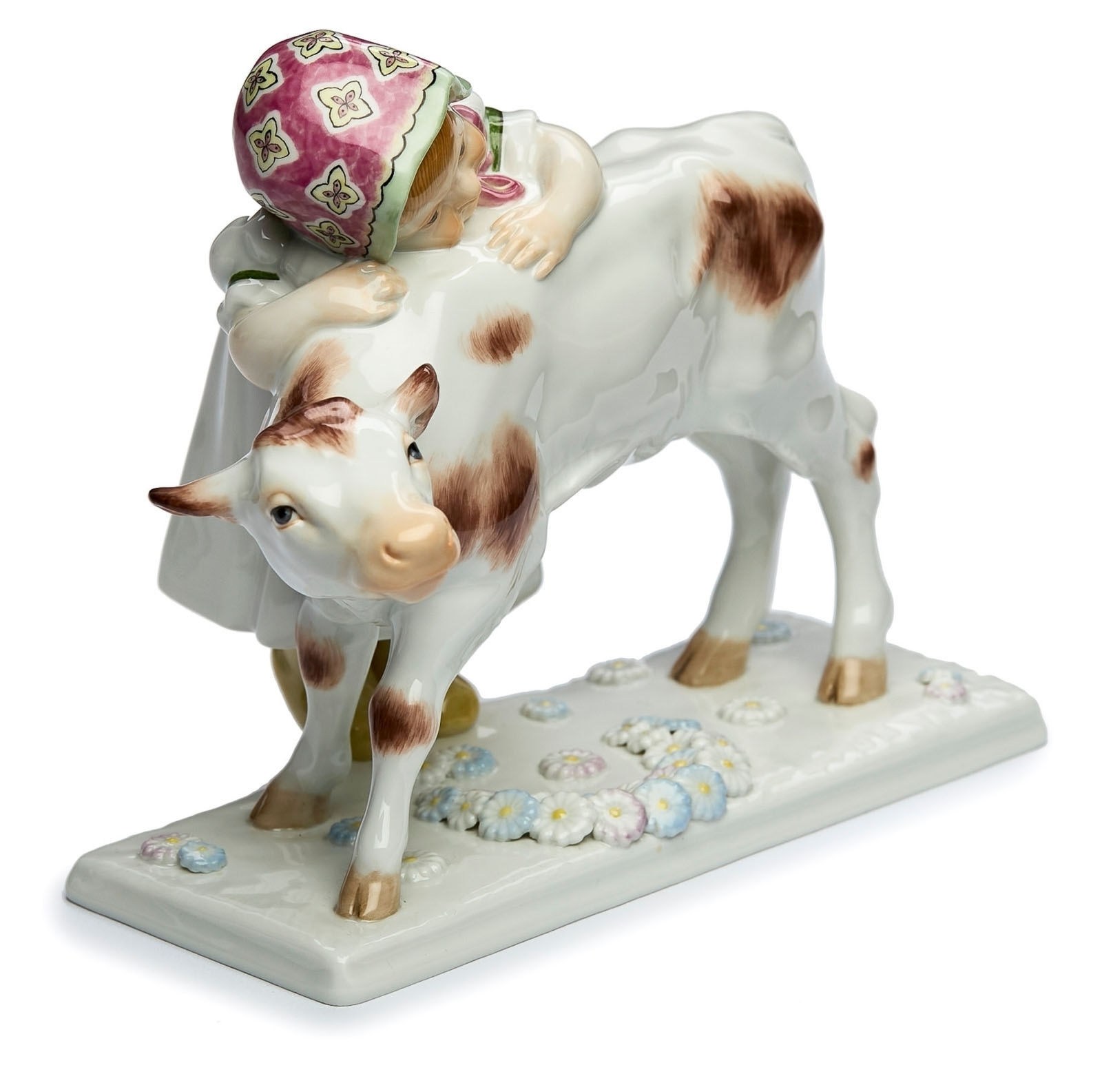 Artwork by Bochmann Max, Mädchen mit Kalb