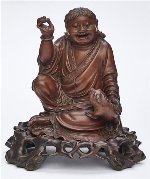 Geistlicher mit Schoß-Tier