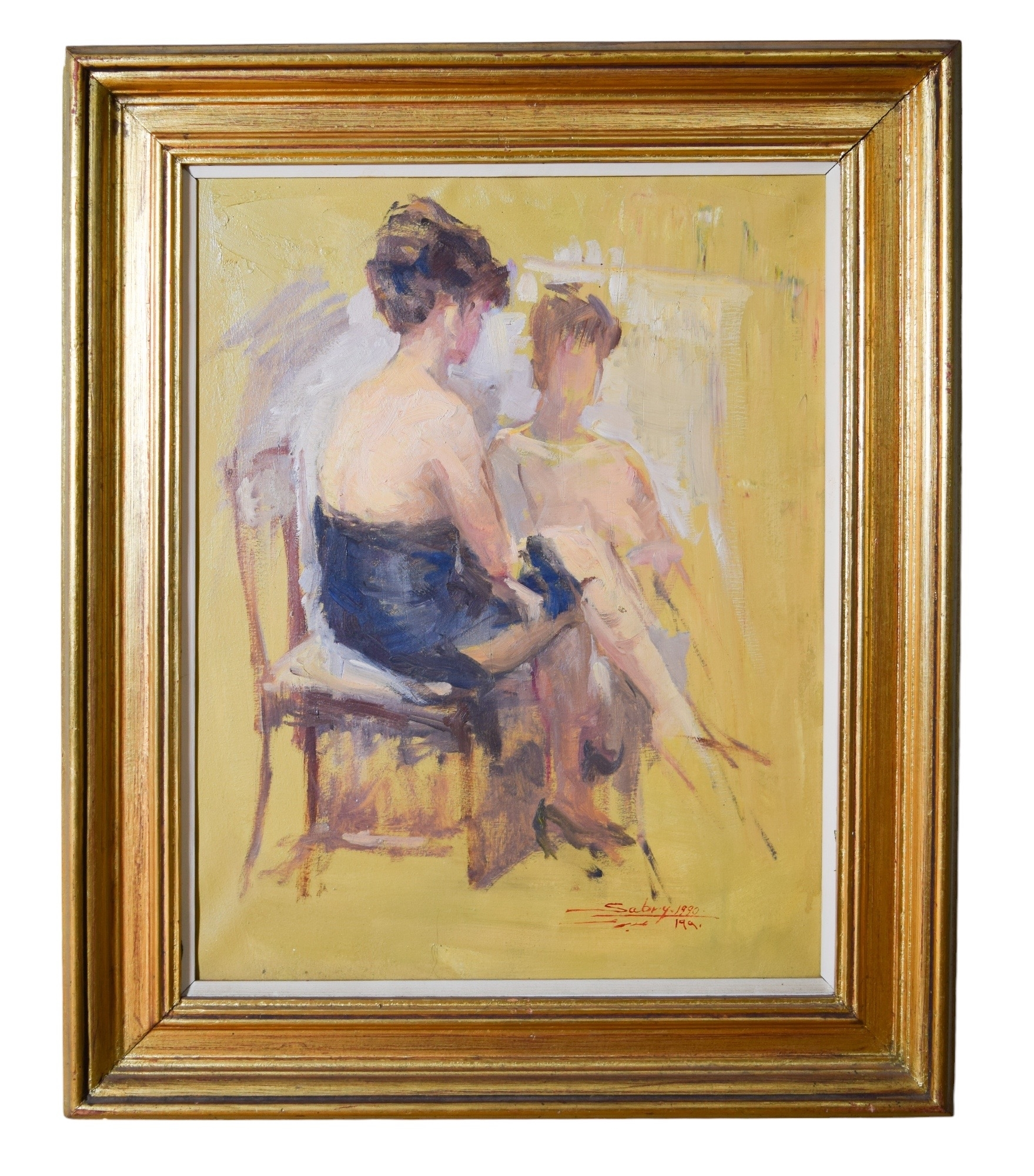 Sabry Helmy Ragheb | Two women (1990) | MutualArt