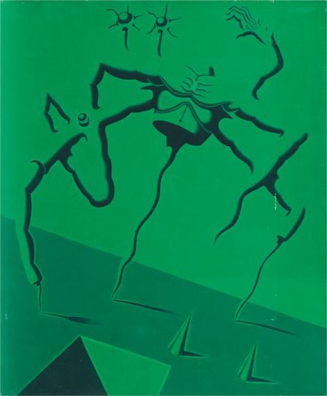 Desire in the wind Two  paintings on canvas in diptych - Yoshifumi Hayashi