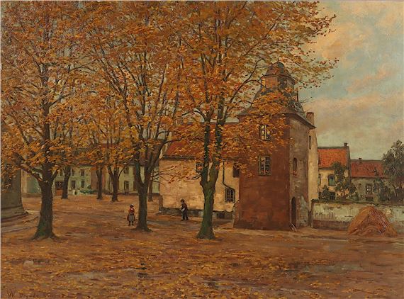 Altes Zolltürmchen Suitbertus Stiftsplatz Kaiserswerth by Wilhelm Degode, 1862-1931