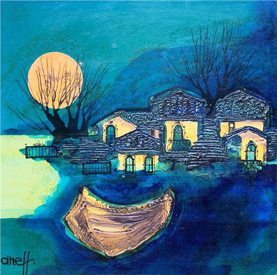 Liny Aneff "Marina" Acrílico sobre tela  Firmado abajo izquierda by Liny Aneff