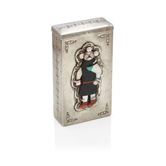 An Ida Vacit Poblano multi-stone inlaid box - Ida Vacit Poblano