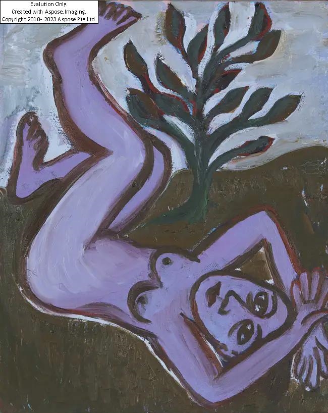 Artwork by Eileen Cooper, Peace, 2000;  oil on canvas, signed, titled and dated on the reverse 'Eileen Cooper Peace 2000', 25.3 x 20.2 cm (ARR)  Provenance:  Art First Contemporary Art, London (label attached to the reverse), Made of oil on canvas