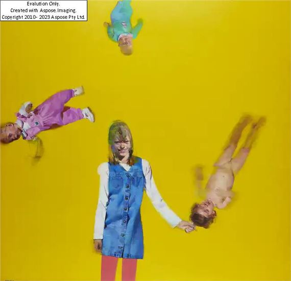 Nubile, 1996;  oil on canvas, signed, titled and dated on the reverse 'Justin Mortimer Nubile 1996', 208 x 215 cm (unframed) (ARR)  Provenance:  with The Blue Gallery, London by Justin Mortimer, 1996