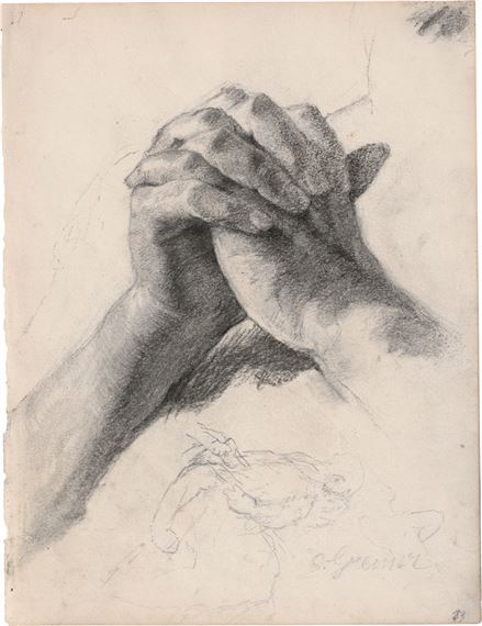 Studie gefalteter Hände