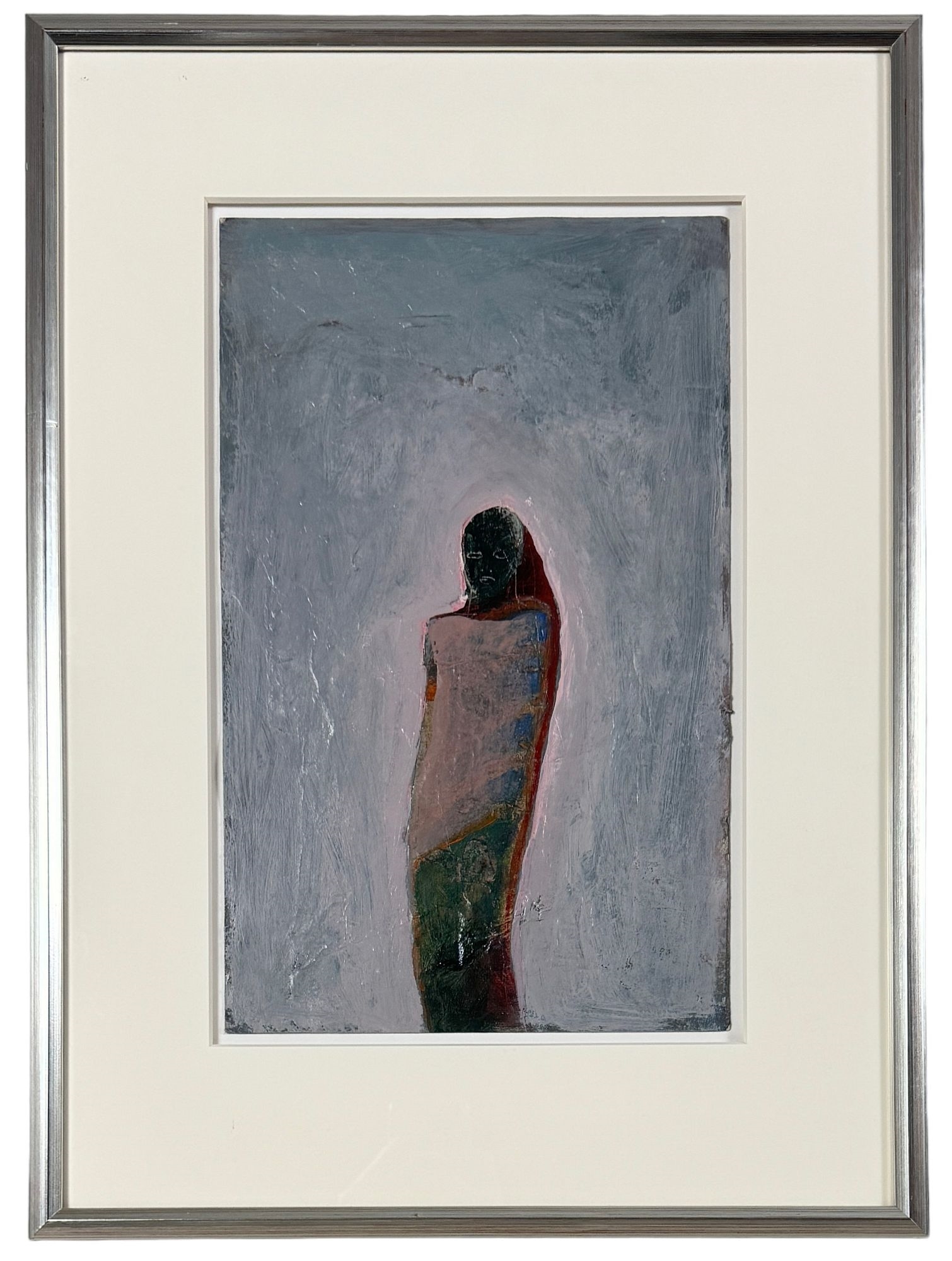 Artwork by Ed Musante, Figure, Red Cape, Made of Mixed Media