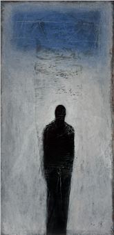 Figure with Blue Rectangle - Ed Musante