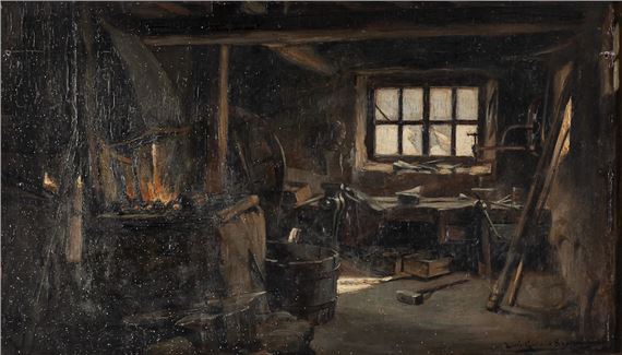 Interior of a Forge by Luis Garcia Sampedro