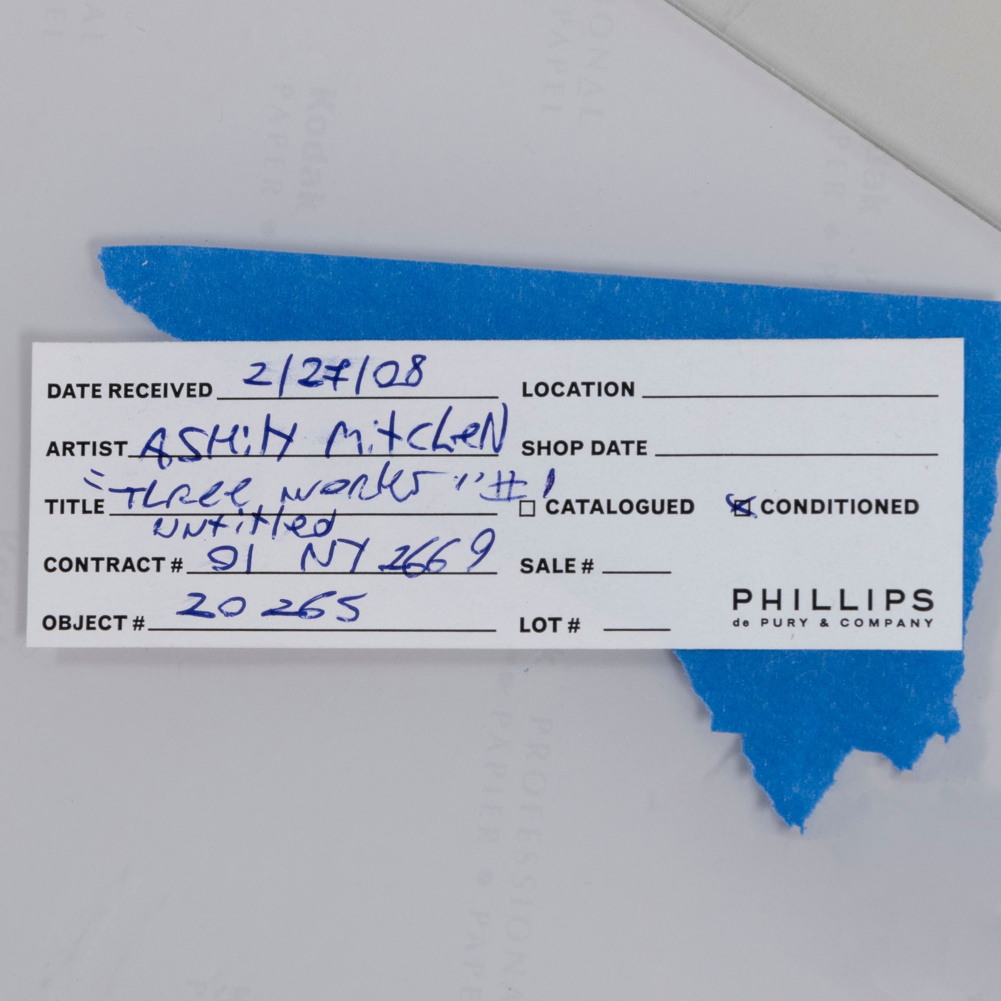 Artwork by Ashley Mitchell, Untitled, Made of Chromogenic prints mounted on Plexiglas