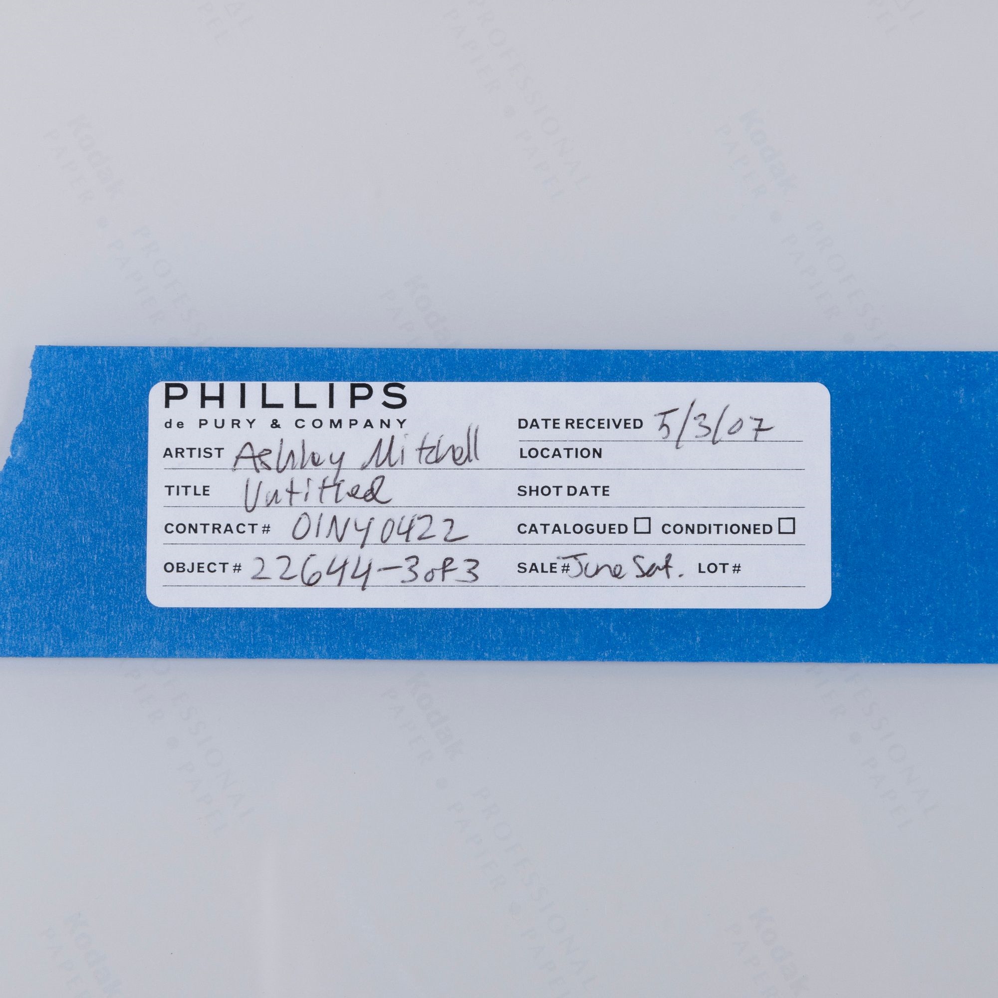 Artwork by Ashley Mitchell, Untitled, Made of Chromogenic prints mounted on Plexiglas