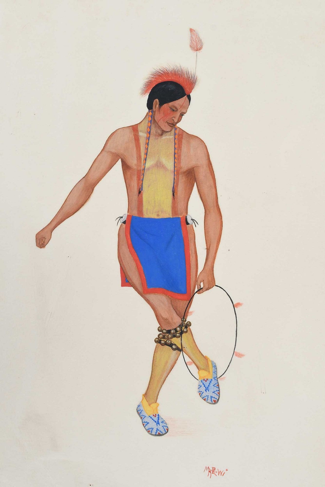 Velino Shije Herrera | Three Paintings of Pueblo Ceremonial Dancers ...