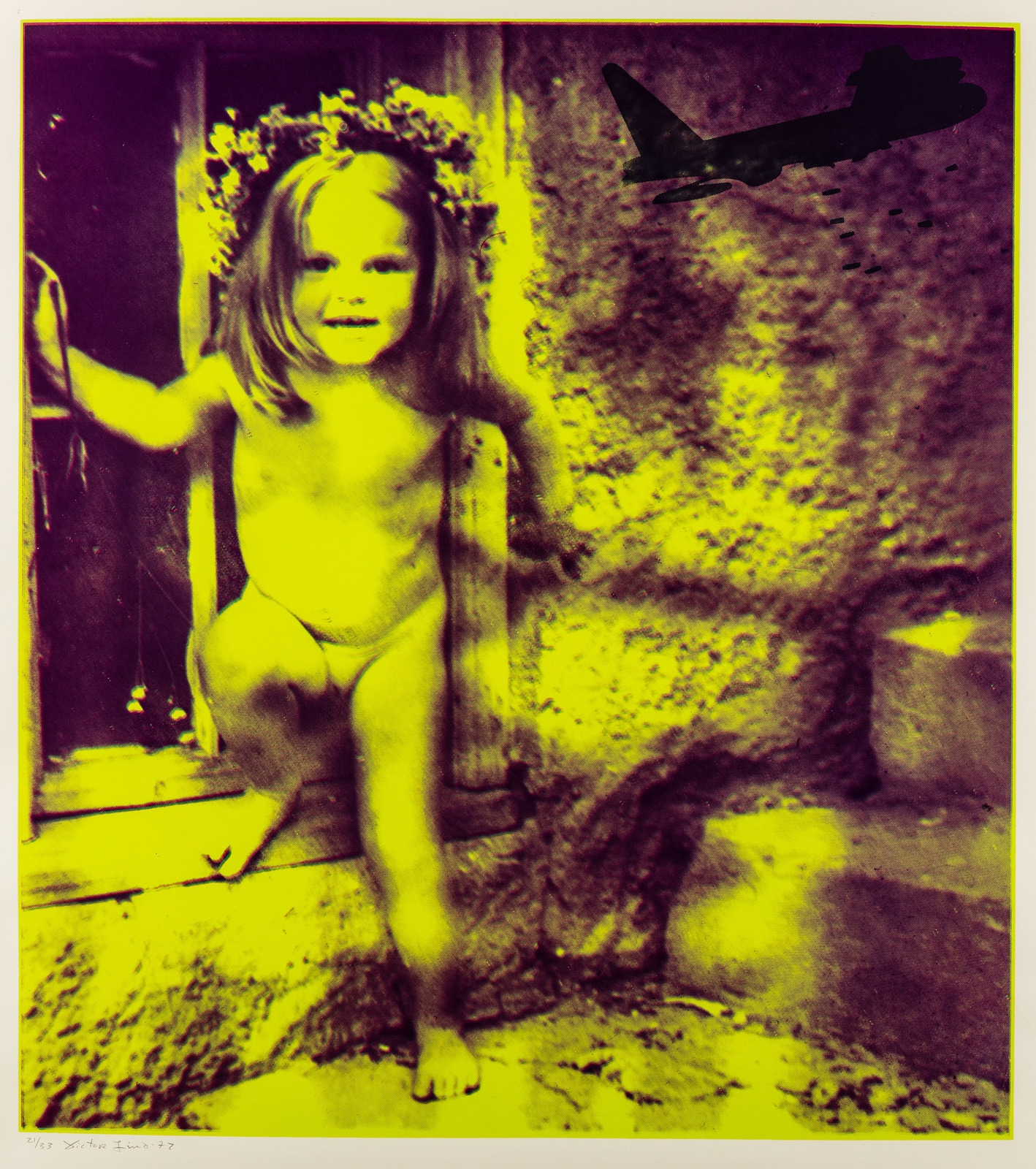 Artwork by Victor Lind, Blitz, Made of serigraph