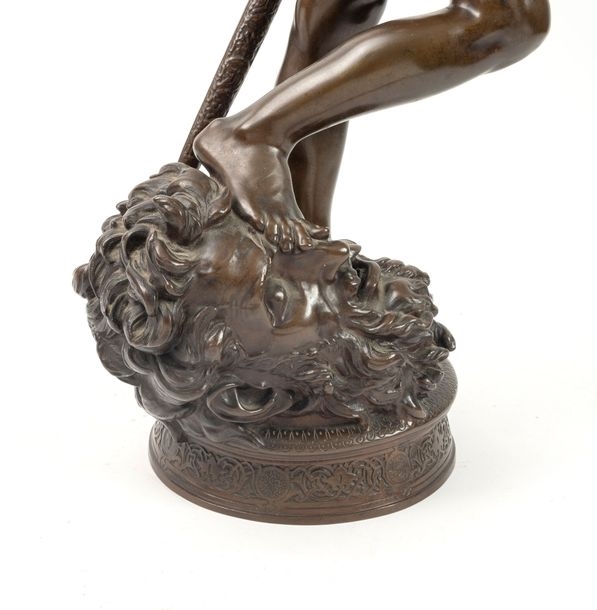 Marius-Jean-Antonin Mercié | David defeating Goliath | MutualArt