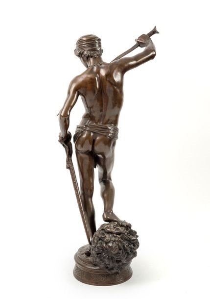 Marius-Jean-Antonin Mercié | David defeating Goliath | MutualArt