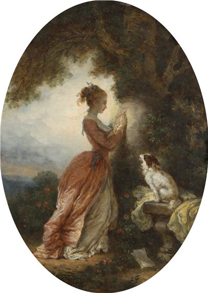 Le souvenir by Jean-Honoré Fragonard, French School, 19th Century, circa 1800