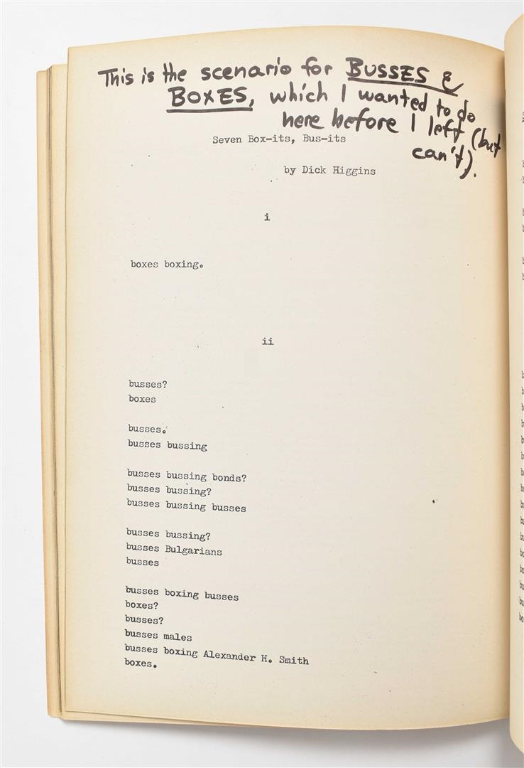 Artwork by Wolf Vostell, Dé-coll/age No.6, Bulletin der Fluxus und Happening Avantgarde, July 1967, Made of blue pen on photographic paper