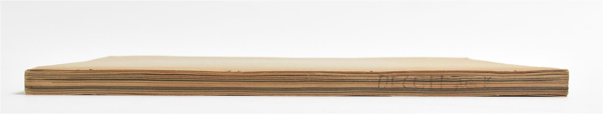 Artwork by Wolf Vostell, Dé-coll/age No.6, Bulletin der Fluxus und Happening Avantgarde, July 1967, Made of blue pen on photographic paper