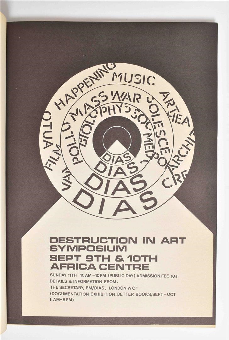 Artwork by Wolf Vostell, Dé-coll/age No.6, Bulletin der Fluxus und Happening Avantgarde, July 1967, Made of blue pen on photographic paper